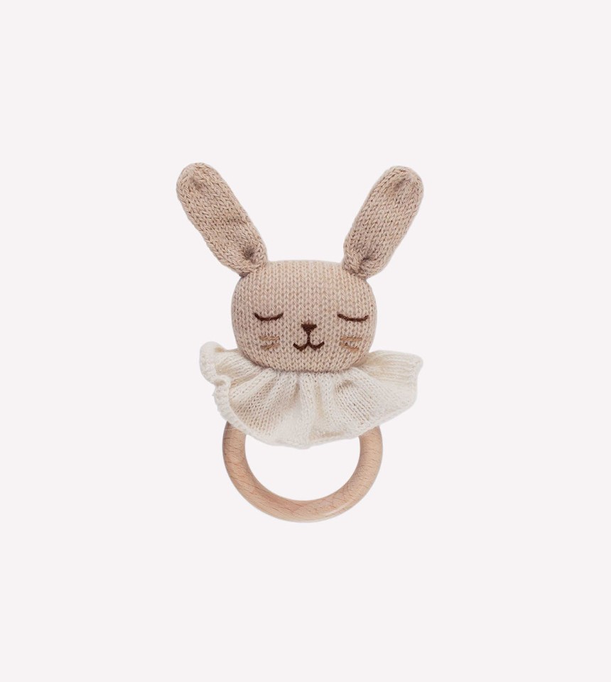 Teething ring bunny sand