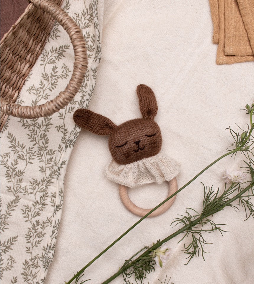 Anneau de dentition | lapin noisette Anneau de dentition | lapin noisette