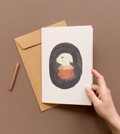 Carte double A5 | lamb