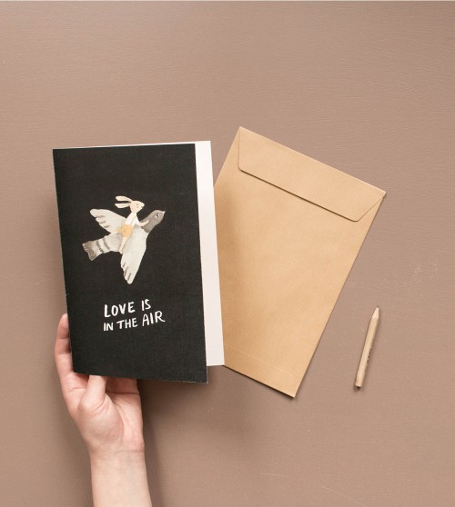Carte double A5 | love is in the air