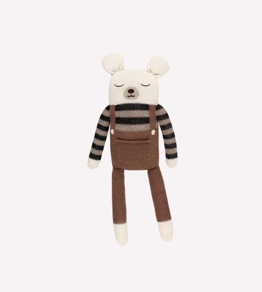 Large polar bear nut overalls